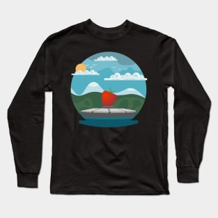 Moroccan Cities illustration, best gift for morocco lovers Long Sleeve T-Shirt